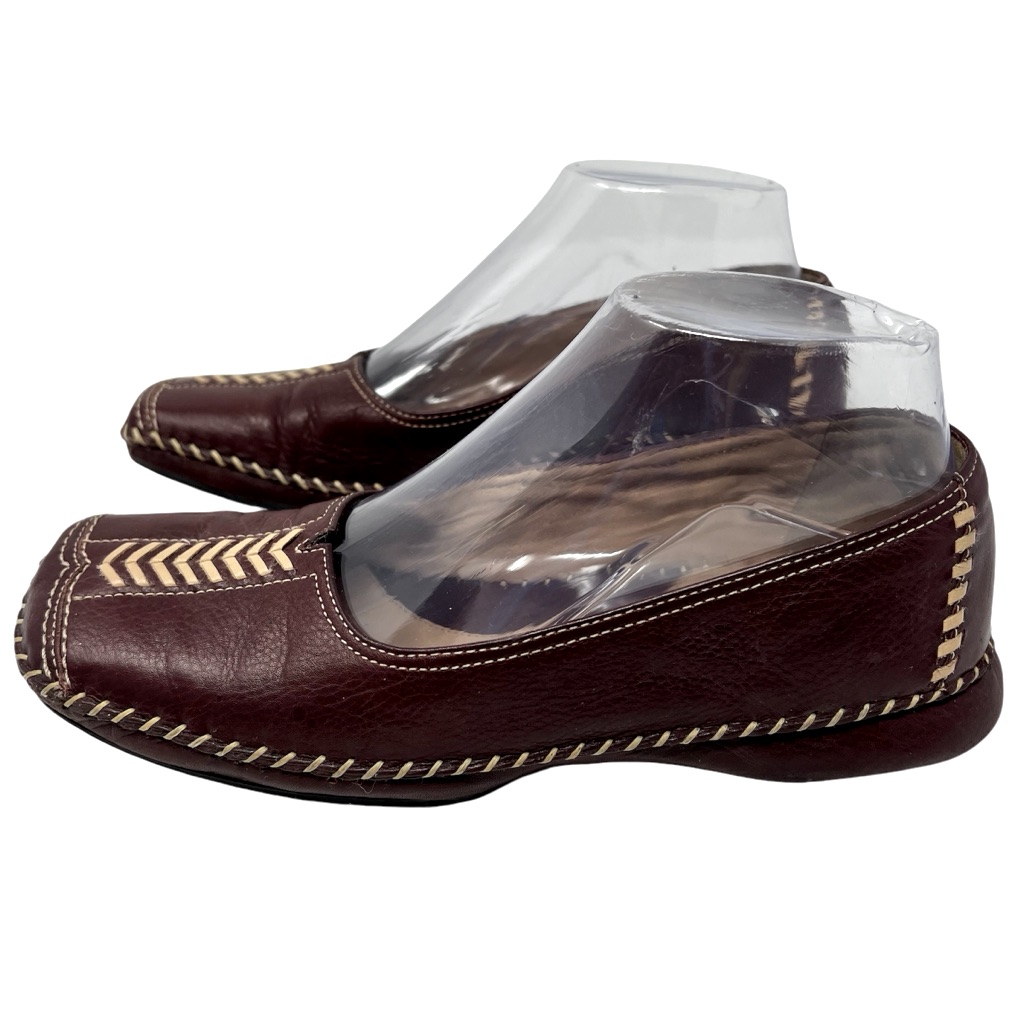 Nurture Leather Mystic Loafer Flats Square Toe Leather Laced Women’s Size 7